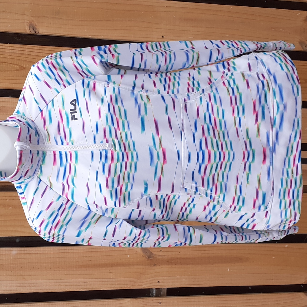 2/$24 FILA Activewear Colorful Lined Jacket
